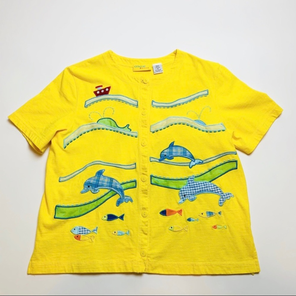 Onque Petite Patchwork T-shirt Size M